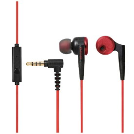ELECOM｜エレコム イヤホン カナル型 EHP-GB100M レッド [φ3.5mm ミニプラグ][EHPGB100MRD]