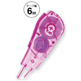 PLUS｜プラス [修正テープ] ホワイパーPT 交換テープ (テープ幅6mm×長さ6m) ピンク WH-646R