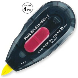 PLUS｜プラス [修正テープ] ホワイパースライド (テープ幅4.2mm×長さ10m) ブラック／ピンク WH-014P