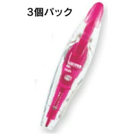 PLUS｜プラス [修正テープ] ホワイパーパル (テープ幅5mm×長さ6m) ピンク 3個パック WH-035-3P