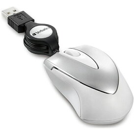 Verbatim｜バーベイタム マウス　巻き取り式 ホワイト MUSTOWV3 [光学式 /有線 /3ボタン /USB]