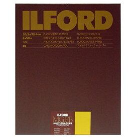 ILFORD｜イルフォード マルチグレードFBウォームトーン 24K Semi-Matt（微光沢） 六切（8×10インチ） 25枚入　MGFBWT 24K 8X10 25 BX[MGFBWT24K8X1025BX]