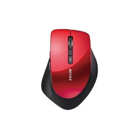 BUFFALO｜バッファロー マウス レッド BSMBW328RD [BlueLED /無線(ワイヤレス) /5ボタン /USB][BSMBW328RD]