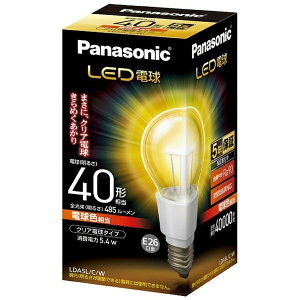Panasonicbpi\jbN LEDd NA LDA5L/C/W [E26 /ʓd` /40W /dF /1][LDA5LCW]