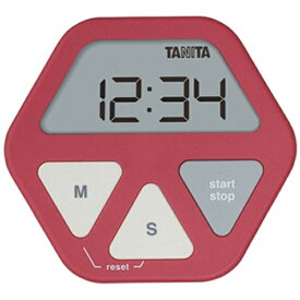 TANITA｜タニタ デジタルタイマー 「ガラスにつくタイマー」　TD-410-RD レッド[TD410RD]