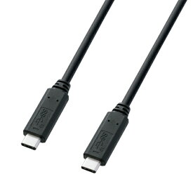 サンワサプライ｜SANWA SUPPLY USB-C ⇔ USB-Cケーブル [充電 /転送 /1m /USB Power Delivery /60W /USB3.1 Gen2] ブラック KU31-CCP310【rb_ cable_cpn】