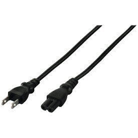 BUFFALO｜バッファロー 電源ケーブル 2ピンソケット(メス)⇔2ピンプラグ(オス) 0.2m ブラック　BSACC0502BKA【rb_ cable_cpn】