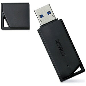 BUFFALO�b�o�b�t�@���[ RUF3-K128GB-BK USB�������[ USB3.1/3.0/2.0�Ή� 128GB �L���b�v�� RUF3-KB�V���[�Y �u���b�N [128GB /USB3.1 /USB TypeA /�L���b�v��][RUF3K128GBBK]