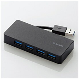 ELECOM｜エレコム U3H-K417B USBハブ ブラック [バスパワー /4ポート /USB3.0対応][U3HK417BBK]