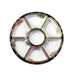 アヅミ産業｜Azumi-sangyo 丸型オードブル 友禅セット（透明蓋付・10セット入） TOM-460-2 ＜XAZ3201＞[XAZ3201]