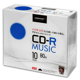 磁気研究所｜HIDISC ハイディスク 音楽用CD-R HIDISC ホワイト TYCR80YMP10SC [10枚 /700MB /インクジェットプリンター対応]