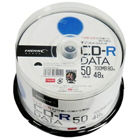 磁気研究所｜HIDISC ハイディスク データ用CD-R TYコードシリーズ ホワイト TYCR80YP50SP [50枚 /700MB /インクジェットプリンター対応]