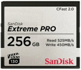 サンディスク｜SanDisk CFastカード ExtremePRO（エクストリームプロ） SDCFSP-256G-J46D [256GB][SDCFSP256GJ46D]