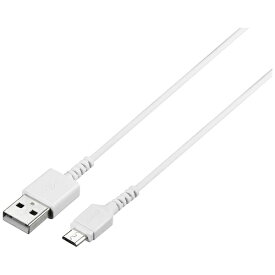 BUFFALO｜バッファロー ［micro USB］USBケーブル 充電・転送 2.4A （1m・ホワイト）BSMPCMB210WH [1.0m]