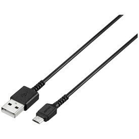 BUFFALO｜バッファロー ［micro USB］USBケーブル 充電・転送 2.4A （2m・ブラック）BSMPCMB220BK [2.0m]