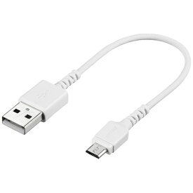 BUFFALO｜バッファロー ［micro USB］USBケーブル 充電・転送 2.4A （0.1m・ホワイト）BSMPCMB201WH [0.1m]