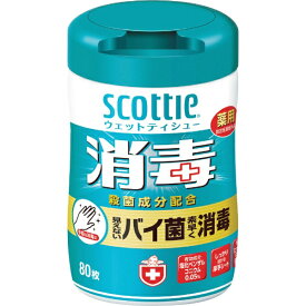 日本製紙クレシア｜crecia クレシア　スコッティウェットティシュー消毒　80枚 77030