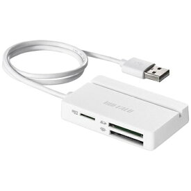 BUFFALO｜バッファロー BSCR100U2WH マルチカードリーダー・ライター BSCR100U2シリーズ ホワイト [USB2.0/1.1]