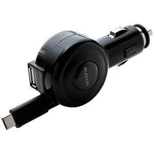 ELECOM�b�G���R�� �V�K�[�`���[�W���[/Type-C/���[���^�C�v/USB�|�[�g�t/���܂����[�d/60cm/3A/�u���b�N�@MPA-CCC04BK