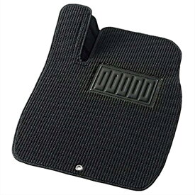 BONFORM｜ボンフォーム 6411-01BK　カーマット　プレーンマット　普通車用　フロント用1枚入り　フットレストまでフルカバー　ズレ防止加工　ヒールパッド付き　サイズ：48×65cm　カラー：ブラック