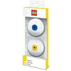 LEGO｜レゴ LEGO(レゴ) 消しゴム 2個セット ブルー&イエロー 37506