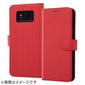 レイアウト｜rayout Galaxy S8+用　手帳型ケース シンプル マグネット　レッド　RT-GS8PELC1/R