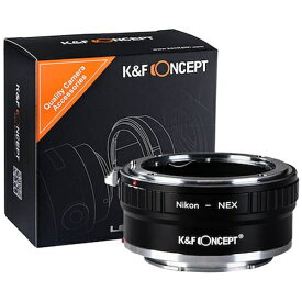 K&F Concept｜ケーアンドエフコンセプト レンズマウントアダプター KF-NFE2 (ボディ側:ソニーE、レンズ側:ニコンF) KF-NFE2[KFNFE2]