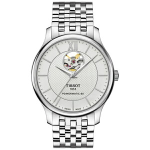 TISSOT�b�e�B�\ �g���f�B�V�����p���[�}�e�B�b�N80�I�[�v���n�[�g�iTRADITION POWERMATIC 80 OPEN HEART�j�@T0639071103800 [���s�A���i]