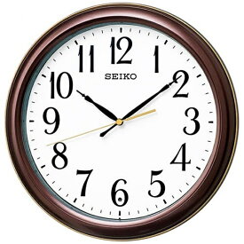 【エントリーで最大2万ポイント当たる｜1/20まで】 SEIKO｜セイコー 掛け時計 【スタンダード】 茶メタリック KX234B [電波自動受信機能有]