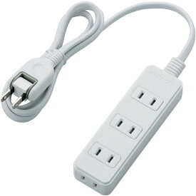 ELECOM｜エレコム 電源タップ ホワイト T-KS02-2410WH [1.0m /4個口 /スイッチ無][TKS022410WH]