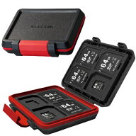 ELECOM｜エレコム SDカード microSDカードケース 16枚収納 耐衝撃 防水防塵 シリコンパッキン付き コンパ…