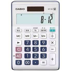 CASIO｜カシオ 余り計算電卓 ブルー MP-12R-N [12桁][MP12RN]