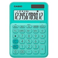 CASIO｜カシオ カラフル電卓 ミントグリーン MW-C20C-GN-N [12桁][MWC20CGNN]