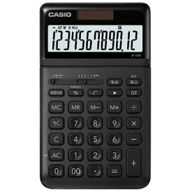 カシオ｜CASIO スタイリッシュ電卓 ブラック JF-S200-BK-N [12桁][JFS200BKN]