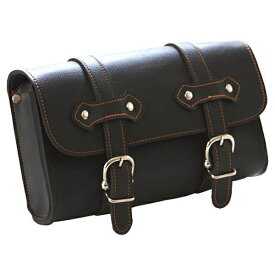 TANAX｜タナックス アメリカンツールバッグ 4（オレンジステッチ） 合皮ブラック（オレンジステッチ） MFA-16