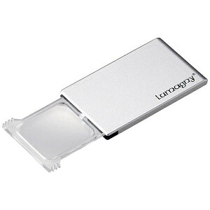 名古屋眼鏡|Nagoya Gankyo スライド式LEDライトルーペ(シルバー/2倍)9635