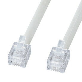 サンワサプライ｜SANWA SUPPLY エコロジー電話ケーブル（ノーマル・ホワイト・0.5m） TEL-EN-05N2