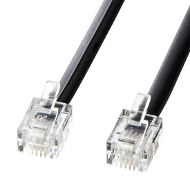 サンワサプライ｜SANWA SUPPLY モジュラーケーブル（ブラック・10m） TEL-N1-10BKN2