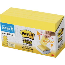 3Mジャパン｜スリーエムジャパン ポスト・イット　強粘着ポップアップノート　詰替用　ビビットイエロー【rb_mmmk】