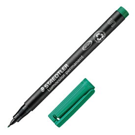 ステッドラー｜STAEDTLER ルモカラーペン 油性マーカー 超極細書きS（線幅 0.4〜0.45mm） グリーン 313-5