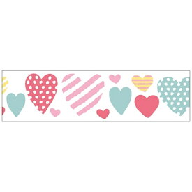 ワールドクラフト｜world craft マスキングテープ 15mm（ハートポップ）　W02-MK-T0045[W02MKT0045]