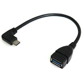 タイムリー｜TIMELY USB変換ホストアダプタ [USB-C オス→メス USB-A /充電 /転送 /USB3.0] L型 ブラック GMC3L