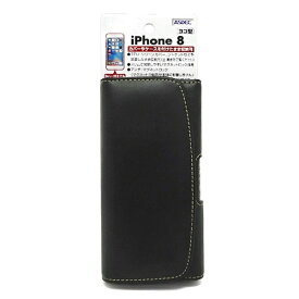 アスデック｜ASDEC iPhone X用　カバー付スマホ収納ホルダー ヨコ型　ブラック　SHIP14PH