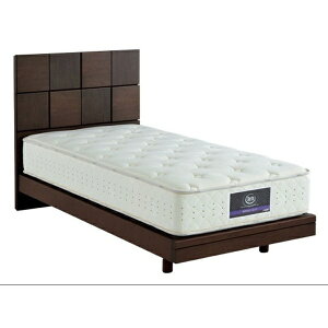 Serta|サータ 【フレームのみ】収納なし オークランド581(セミダブルサイズ/ミディアムウォールナット)【キャンセル・返品不可】 【代金引換配送不可】