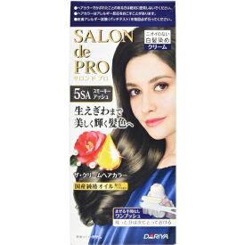 ダリヤ｜DARIYA サロンドプロ ザ・クリームヘアカラー(白髪用) 5SA スモーキーアッシュ 1剤50g+2剤50g