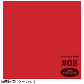サベージ｜SAVAGE 【サベージ背景紙】バックグラウンドペーパー（No8プライマリーレッド） 2.72×25M 【メーカー直送・代金引換不可・時間指定・返品不可】