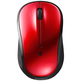 BUFFALO｜バッファロー マウス レッド BSMBB108RD [BlueLED /無線(ワイヤレス) /3ボタン /Bluetooth]
