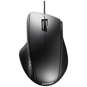 BUFFALO�b�o�b�t�@���[ �}�E�X �u���b�N BSMLU308BK [���[�U�[ /�L�� /5�{�^�� /USB]