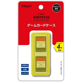 ナカバヤシ｜Nakabayashi SWITCH用 ゲームカードケース4枚収納 Digio2 イエロー MCC-SWI03Y