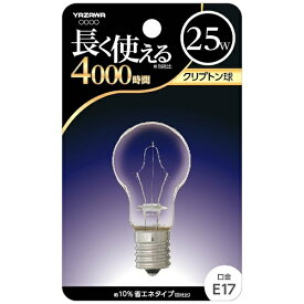 YAZAWA｜ヤザワ BKP1722C 電球　クリプトン電球 クリア [E17 /一般電球形 /1個][BKP1722C]
